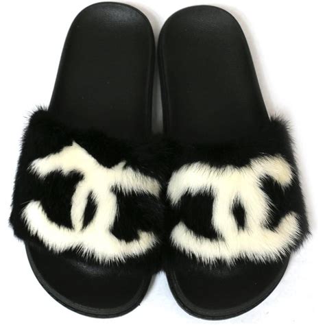 chanel fur heels|sandali chanel outlet.